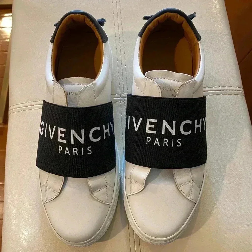 GIVENCHY Urban Street Logo Band Sneakers Sz 6 - Picture 2 of 6